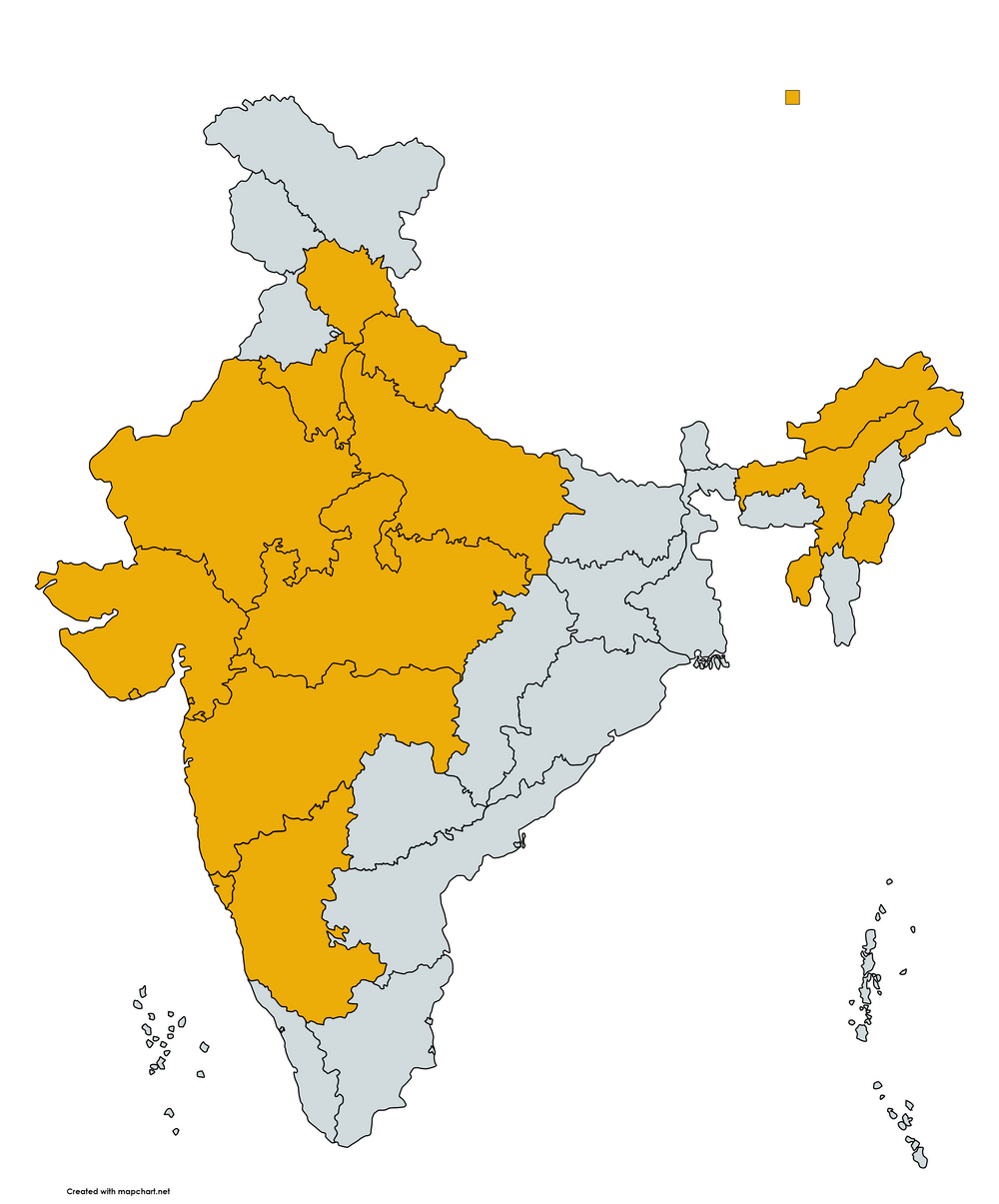 The Gajanan Axis A Short Note On The BJP Strategy For The 2024 Lok   MapChart Map  1  